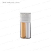 Winpack New Design Cosmetic Dual Chamber Plastic Lotion Pump Bottle with Clear Cap